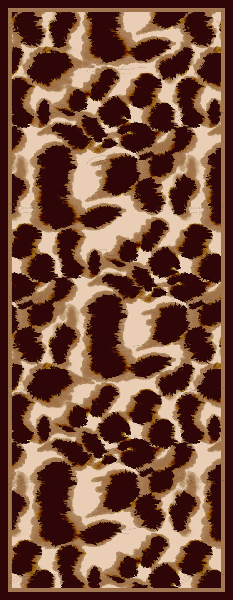 Leopar Desenli Soft Şal