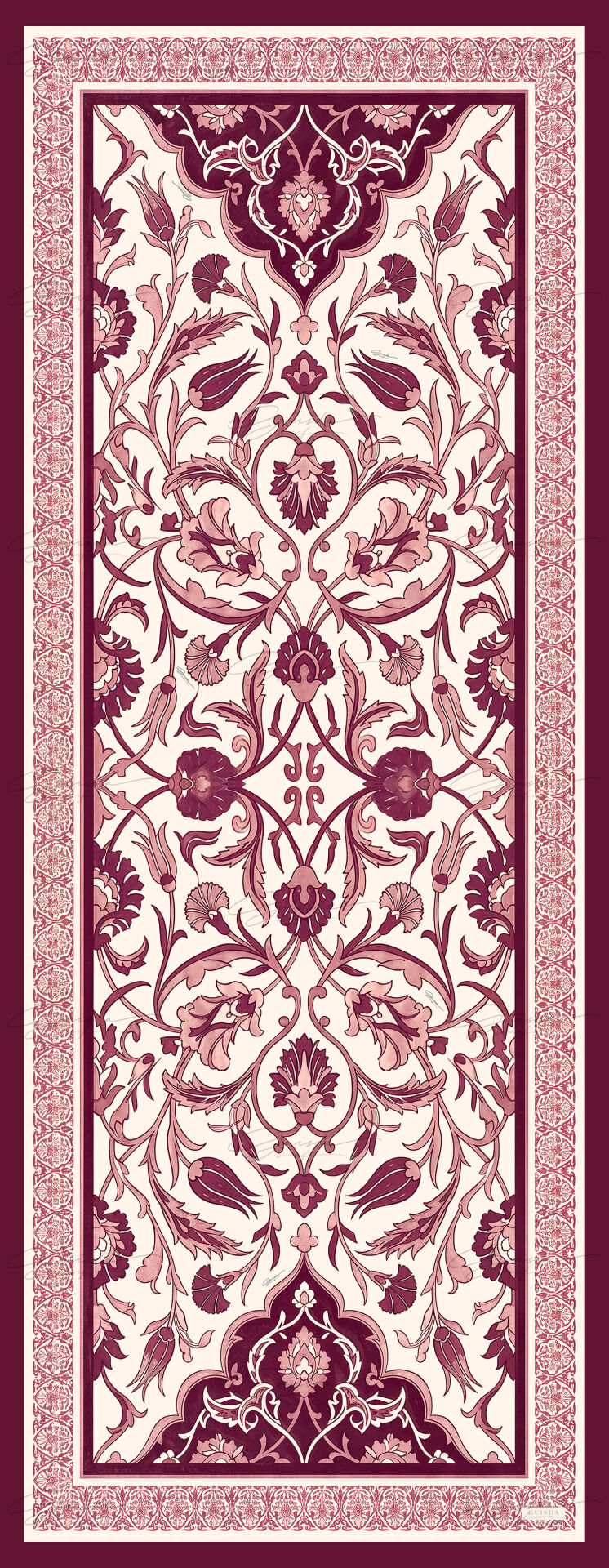 Vintage Floral Soft Şal